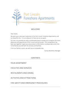 Compendium for Port Lincoln Foreshore Apartments